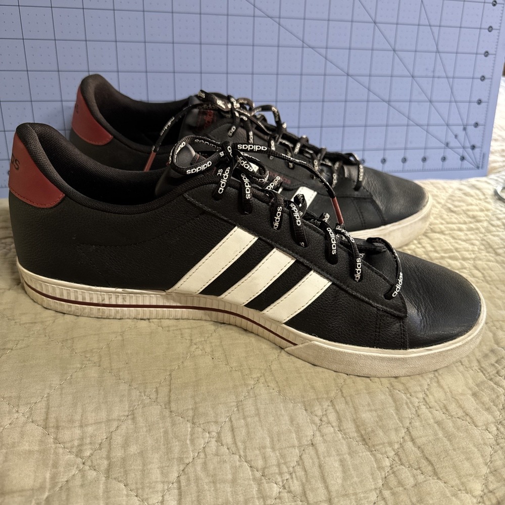 Adidas Mens Daily 3.0 FW7033 Black Casual Shoes Sneakers Size 14